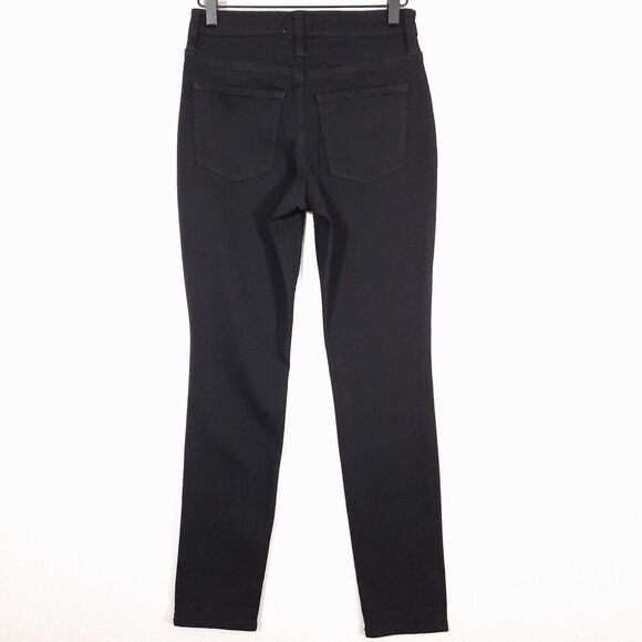 Universal Thread High Rise Skinny Jeans Size 2 / 26R Dark Black Stretch Denim - Picture 3 of 14